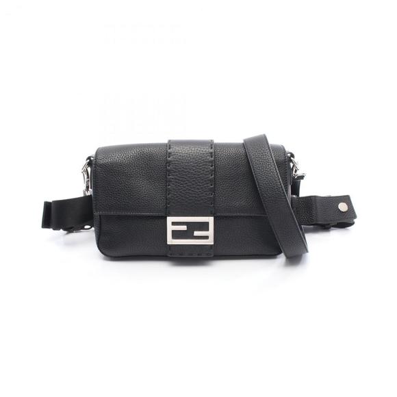 FENDI Black Leather Fanny Pack - Picture 1 of 6